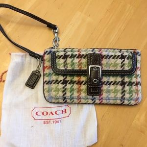 Coach Hampton Tattersall Wristlet